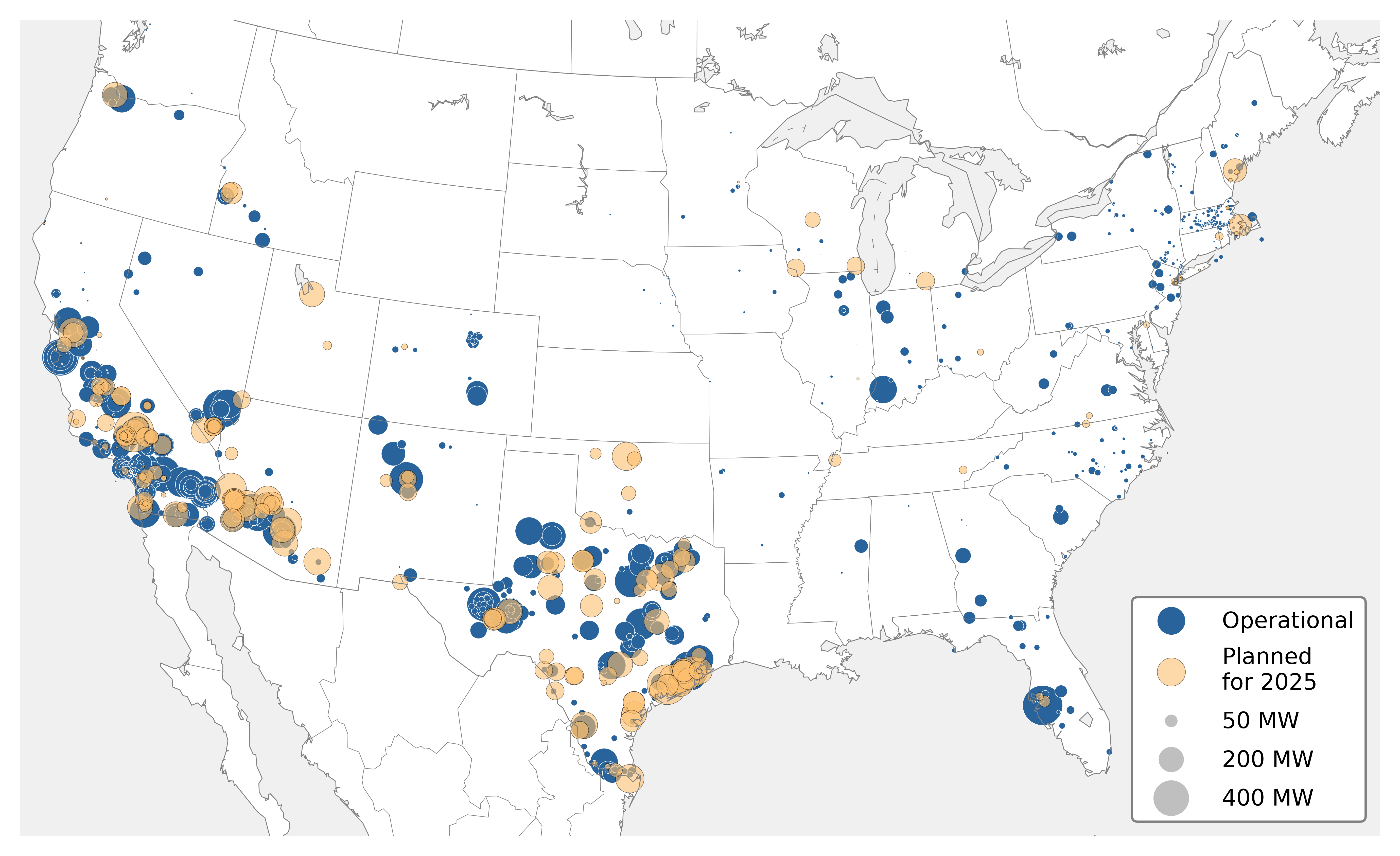 Mapping battery storage buildout