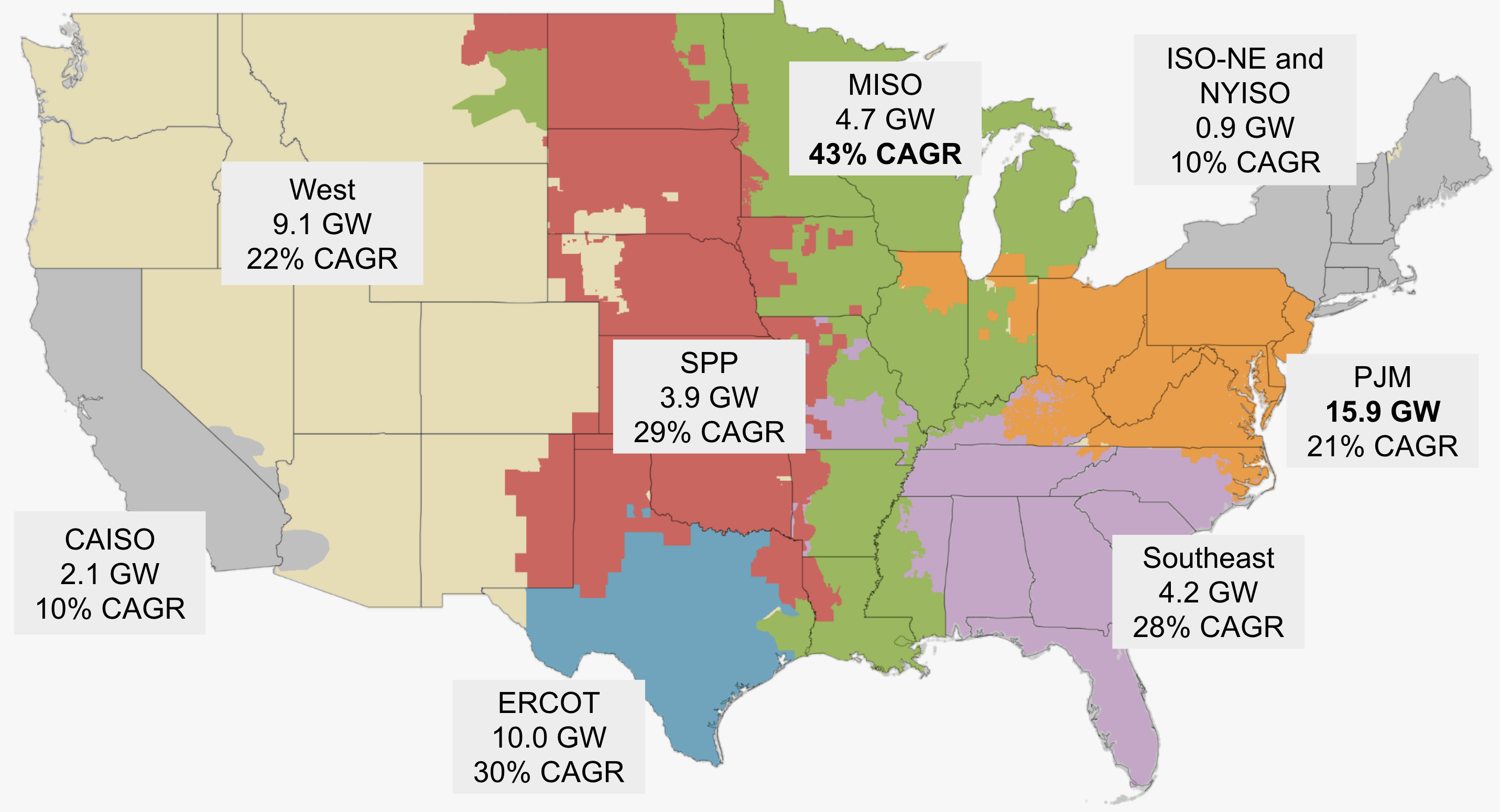 Data centers and their growth by region